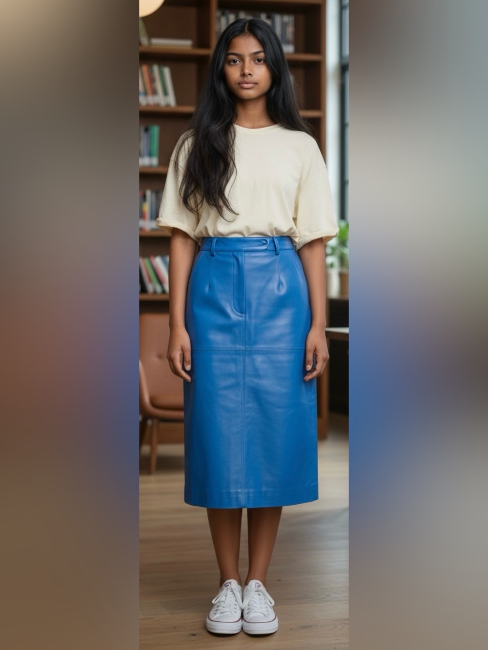 Avon Vibrant Blue A-Line Skirt
